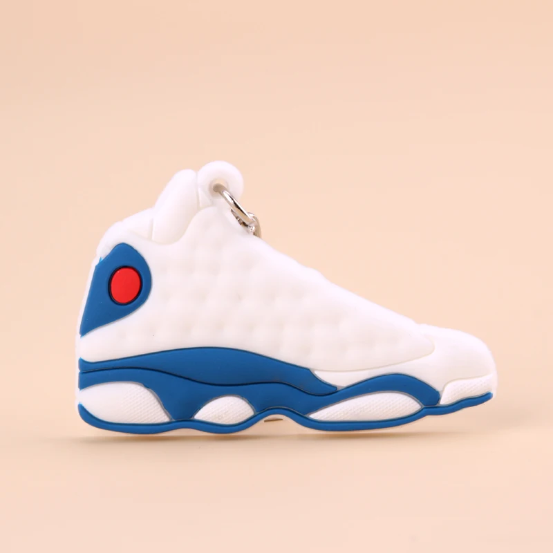 Брелок Новые экзотические мини Jordan 13 ретро обуви ключевая цепь Для мужчин и Для женщин детские подарочные брелки на баскетбольных кроссовок ключ держатель Porte Clef