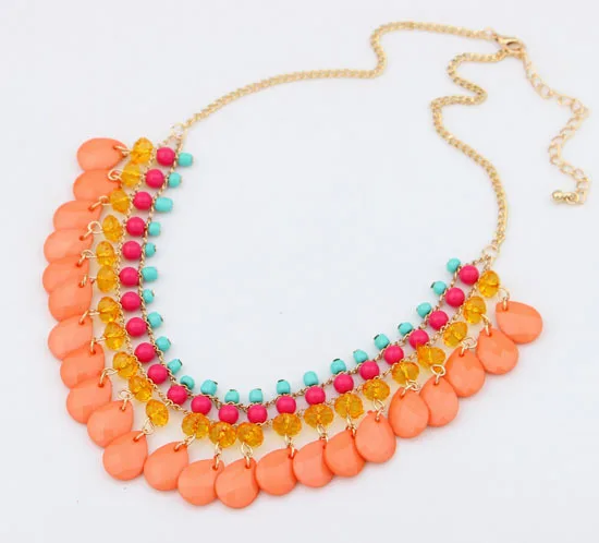 Модные ювелирные изделия Ahmed 6 цветов европейские бусы чокер ожерелья эффектные и