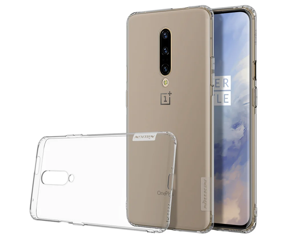 Grey Oneplus 7 Чехол Oneplus 7 Pro чехол Nillkin природа мягкий термополиуретановый прозрачный задняя крышка для One plus 7 Pro - Цвет: Grey
