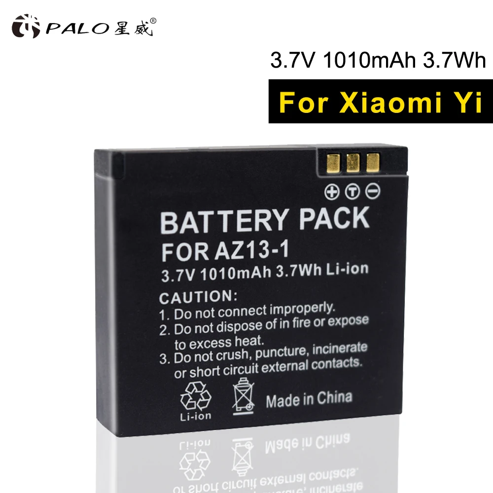 Аккумулятор для камеры 1010 мАч 3 7 в литий ионный аккумулятор цифровой xiaomi xiaoyi
