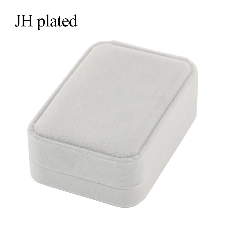 JHplated ювелирные изделия Искусственные бархатные подарочные коробки красный