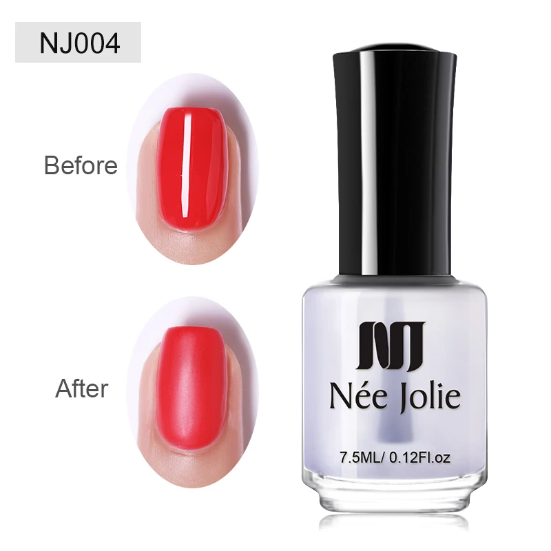 7.5ml Matte top coat Ни Джоли 8 мл/7,5 мл ногтей протектор масляный бак 3,5 мл Базовое покрытие лаки для ногтей 2-в-1 матовый эффект для ногтей лак Лаки, быстро сохнут - Цвет: 7.5ml Matte top coat