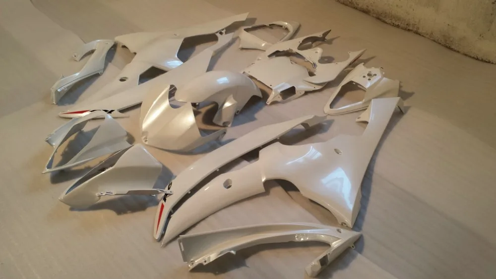 Комплект обтекателей под давлением для YAMAHA YZFR6 08 09 10 11 12 YZF R6 2008 2010 2012 YZF600 белый