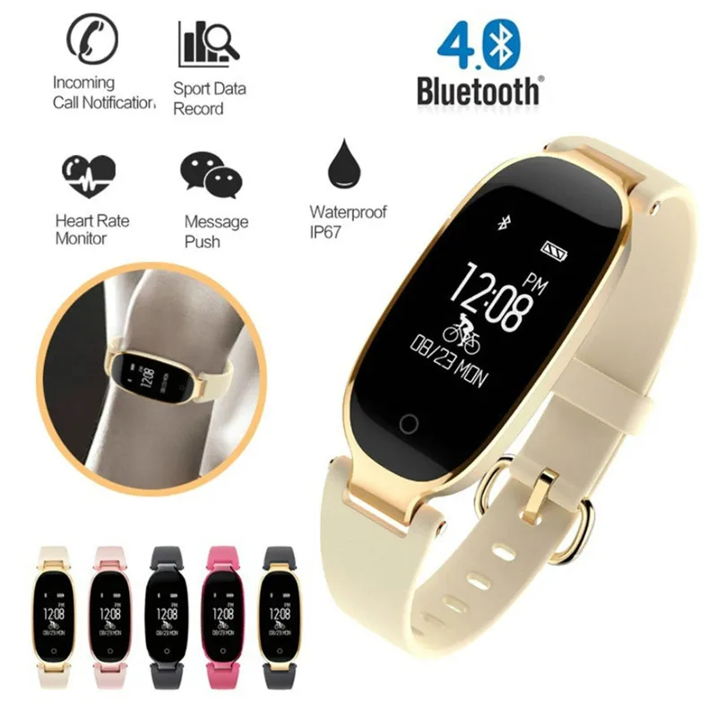 RollsTimi Горячие S3 bluetooth водонепроницаемые часы женские фитнес трекер пульсометр