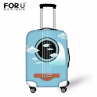 Чехол для чемодана с принтом Музыка