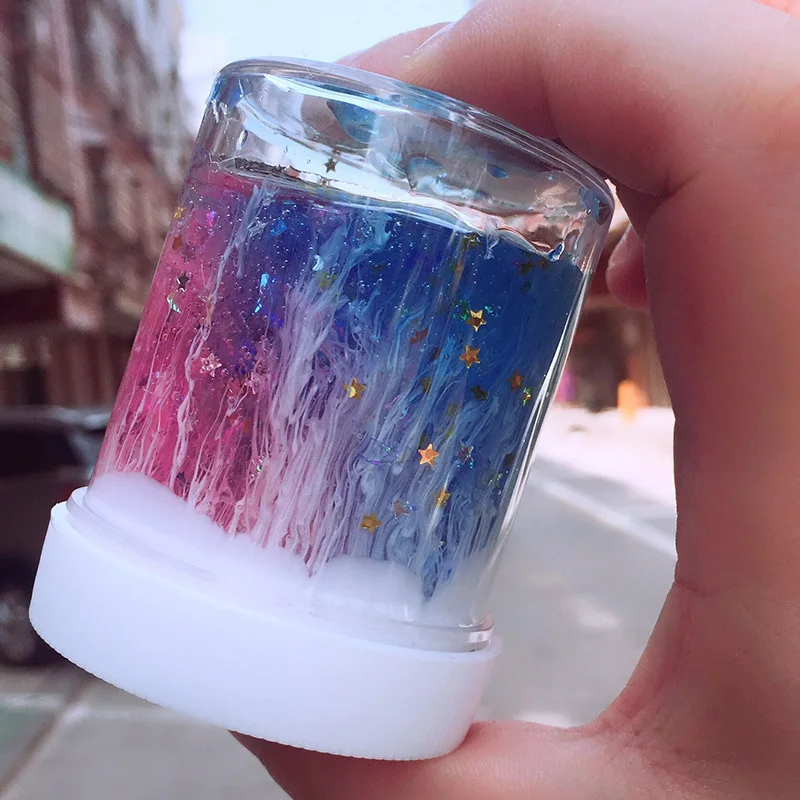 Кристалл облако слизи шпатлевка грязь DIY блеск поставки слаймов светильник Пластилин Глина динамический Galax Lizun антистрессовая игрушка
