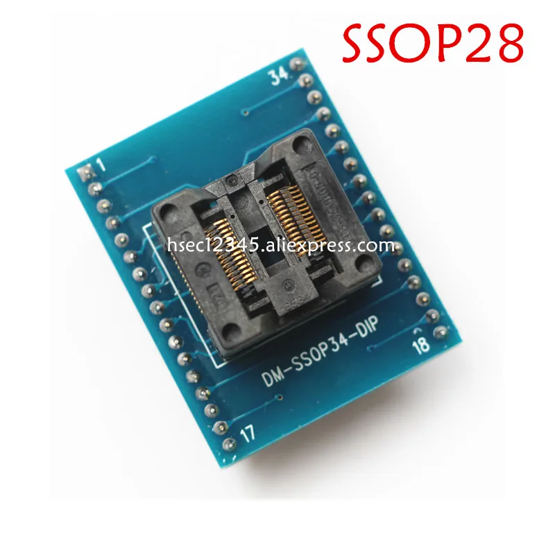 Бесплатная доставка адаптер SSOP28 к DIP28 тестовая розетка ic с поддержкой широкого