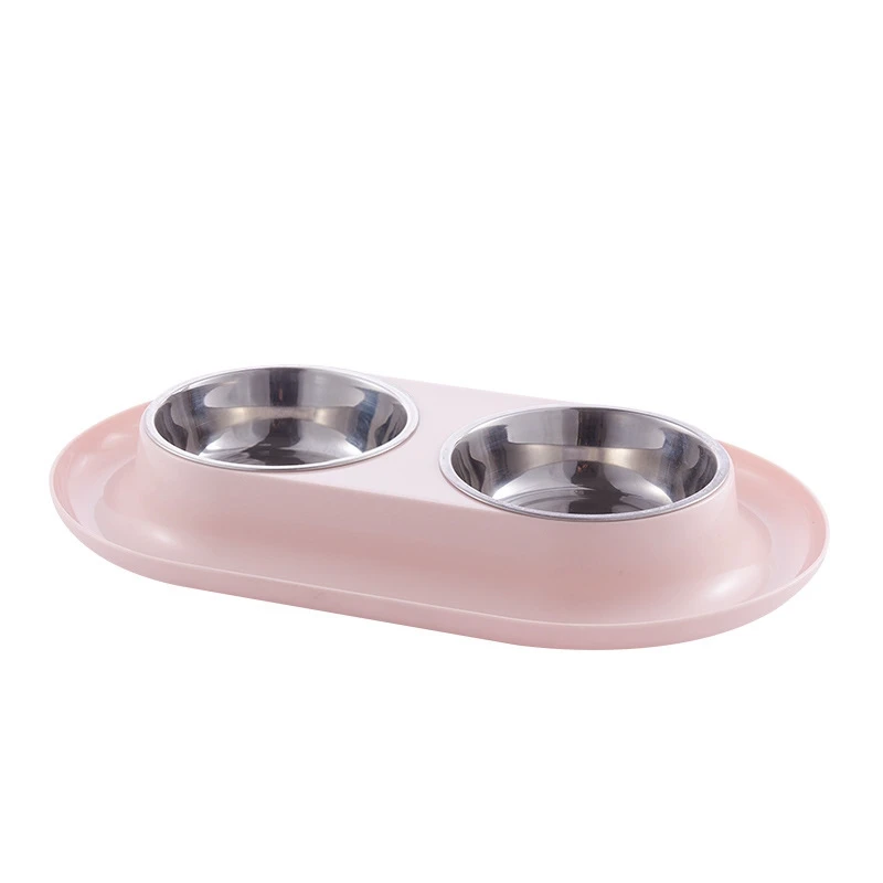 Stainless Steel Pets Dogs Feeders Bowls Double Dogs Cats Feeders Bowls Outdoor Drinking Water Pet Dog Feeders Bowls