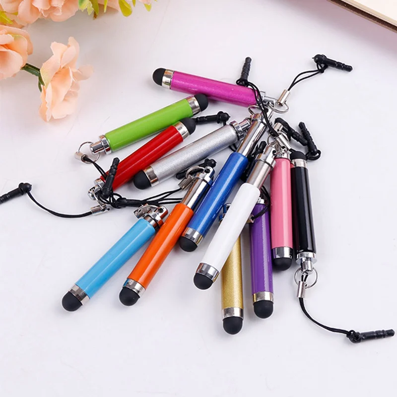 Три ссылки Выдвижной емкостный стилус для сенсорного экрана Teblet ручка с