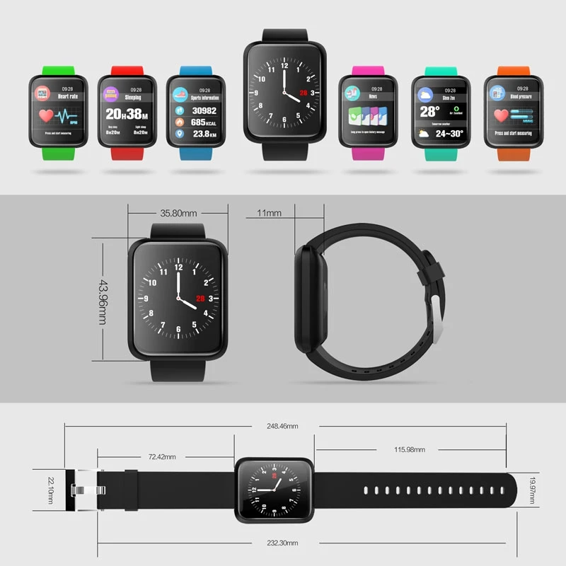 SALFRESA Smart Bracelet Fitness Activity Tracker Waterproof Band Blood Pressure Measurement Wristband Watch sport3 for men | Электроника