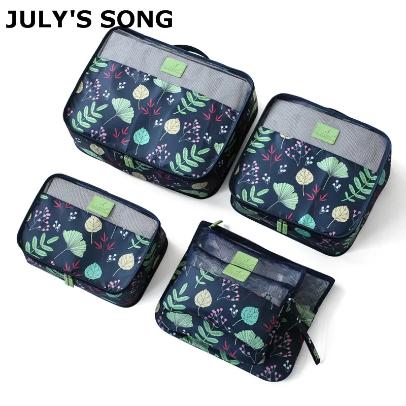 JULY'S SONG 6 шт./компл. Водонепроницаемая дорожая сумка с сеткой на молнии Упаковка