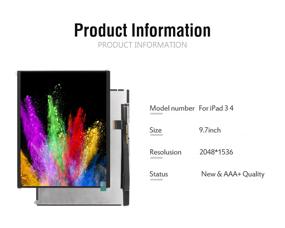 SRJTEK 9," ЖК-дисплей для iPad 3 4 iPad3 iPad4 A1416 A1430 A1403 A1458 A1459 A1460 ЖК-матричный экран планшет панель монитор