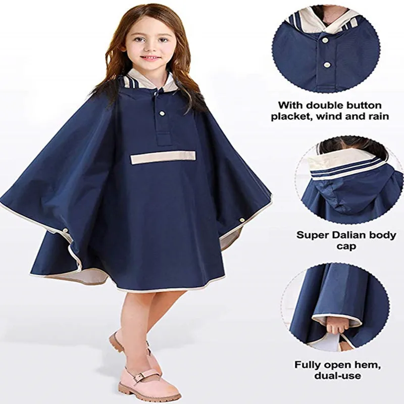 Детская непромокаемая одежда плащ для детей плащи непромокаемый дождевик пончо