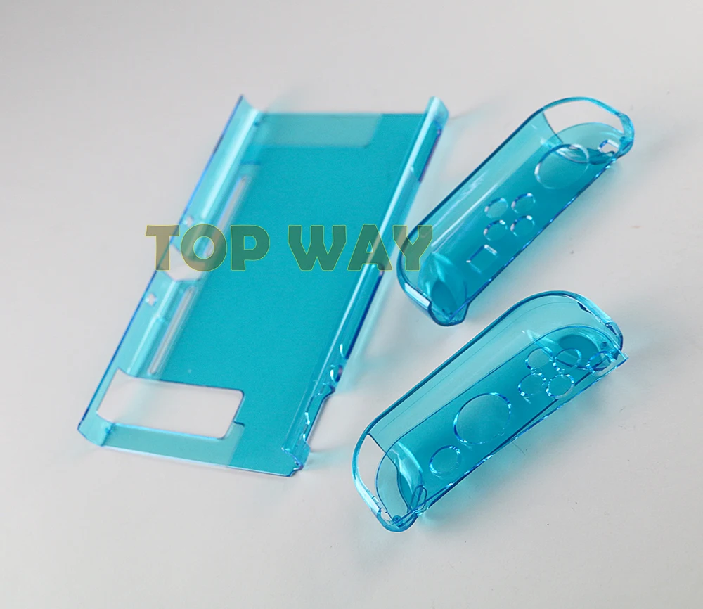 

12sets/lot For NS NX Crystal Clear Hard Case Cover For Nintendo Switch Console & Joy Con Plastic Protective Case