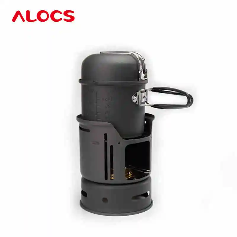 Набор складных ультралегких кастрюль Alocs для приготовления пищи на улице 1 2