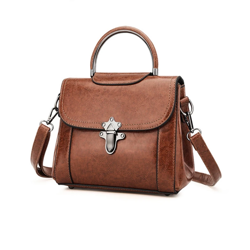 Роскошные Дизайнерские Сумки Для женщин портфель Винтаж масла кожа Кроссбоди