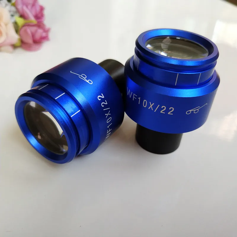 Круто! WF10X 22 мм синий корпус зум регулируемый высокий окуляр фотообъектив 23 2 с