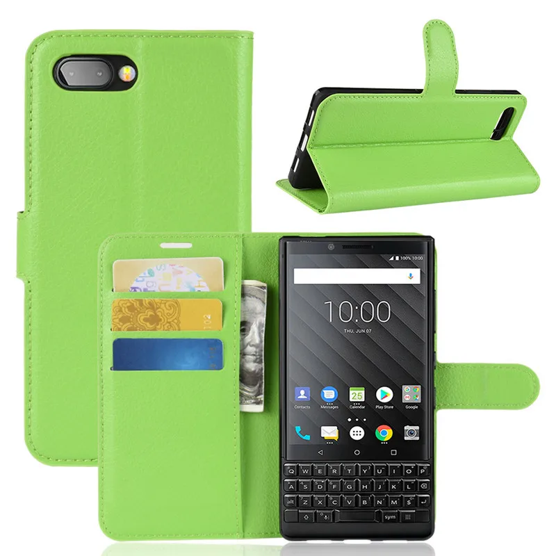 A. spanice для BlackBerry Key2 кошелек Флип кожаный чехол подставка держатель TPU Key 2 BBF100