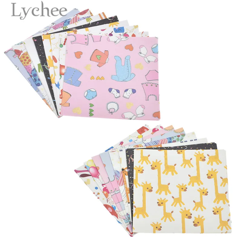 

Lychee Life 72 шт. детская квадратная бумага для оригами, мультфильм, декоративная бумага для скрапбукинга, ручная работа, сделай сам бумага для ру...