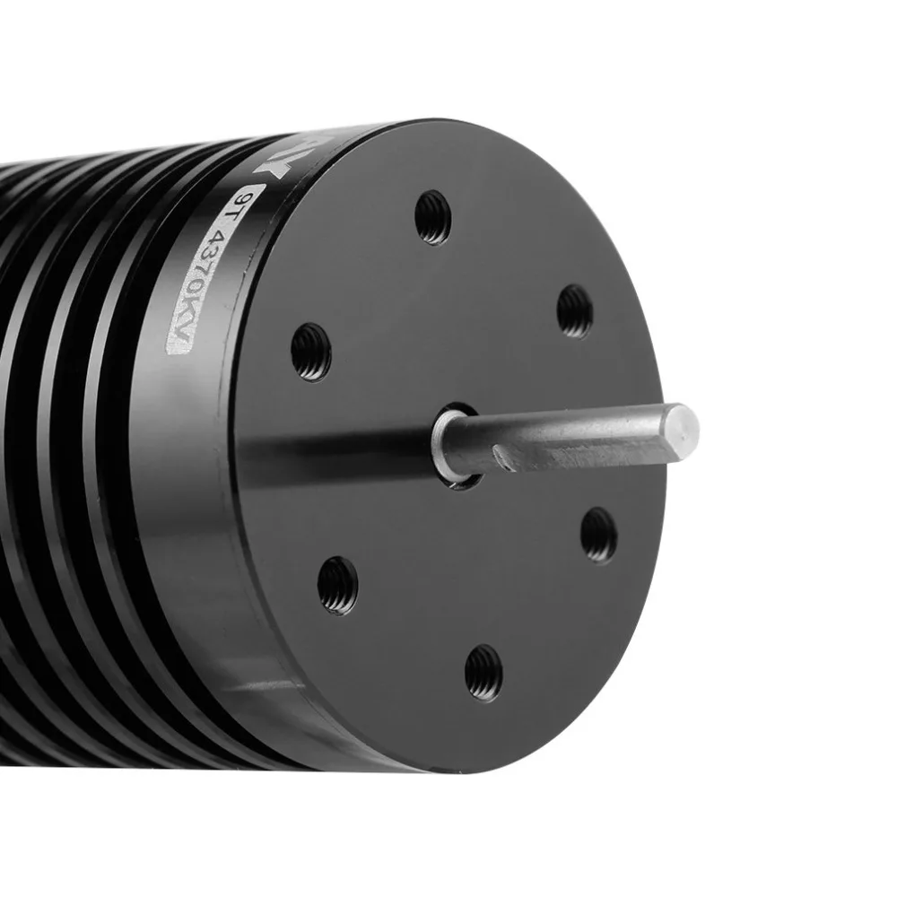 RC двигатель 1:10 9T 4370KV 10T 3930KV 4P бесщеточный мотор с ЧПУ для 1/10 RC автомобиля Черный
