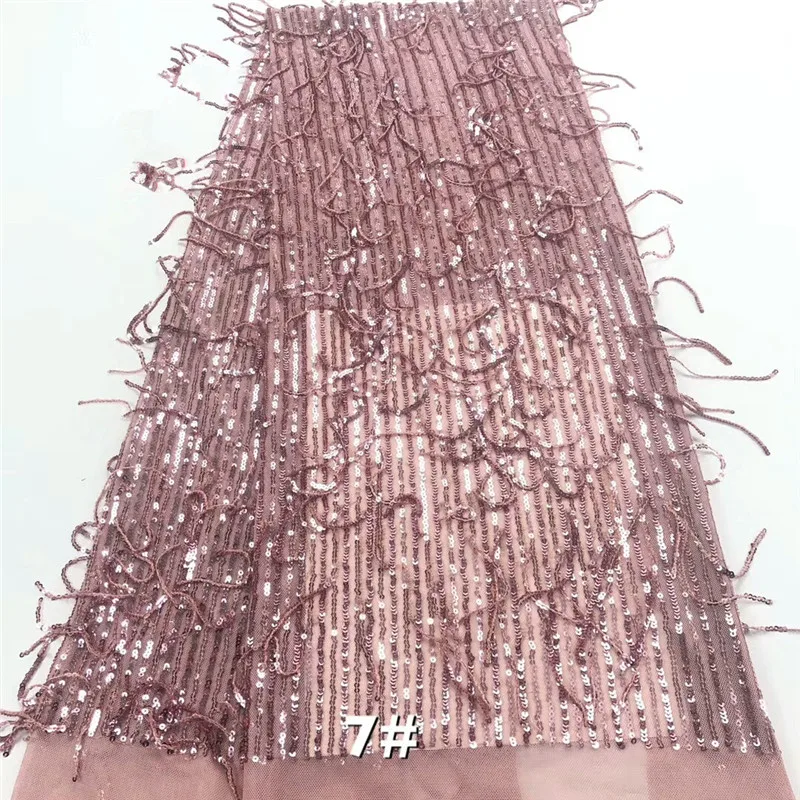 

French Tulle Embroidered Lace African Laces Fabrics 2019 High Quality Nigerian Sequins Net Wedding Dresses Lace Fabric rf65-2377