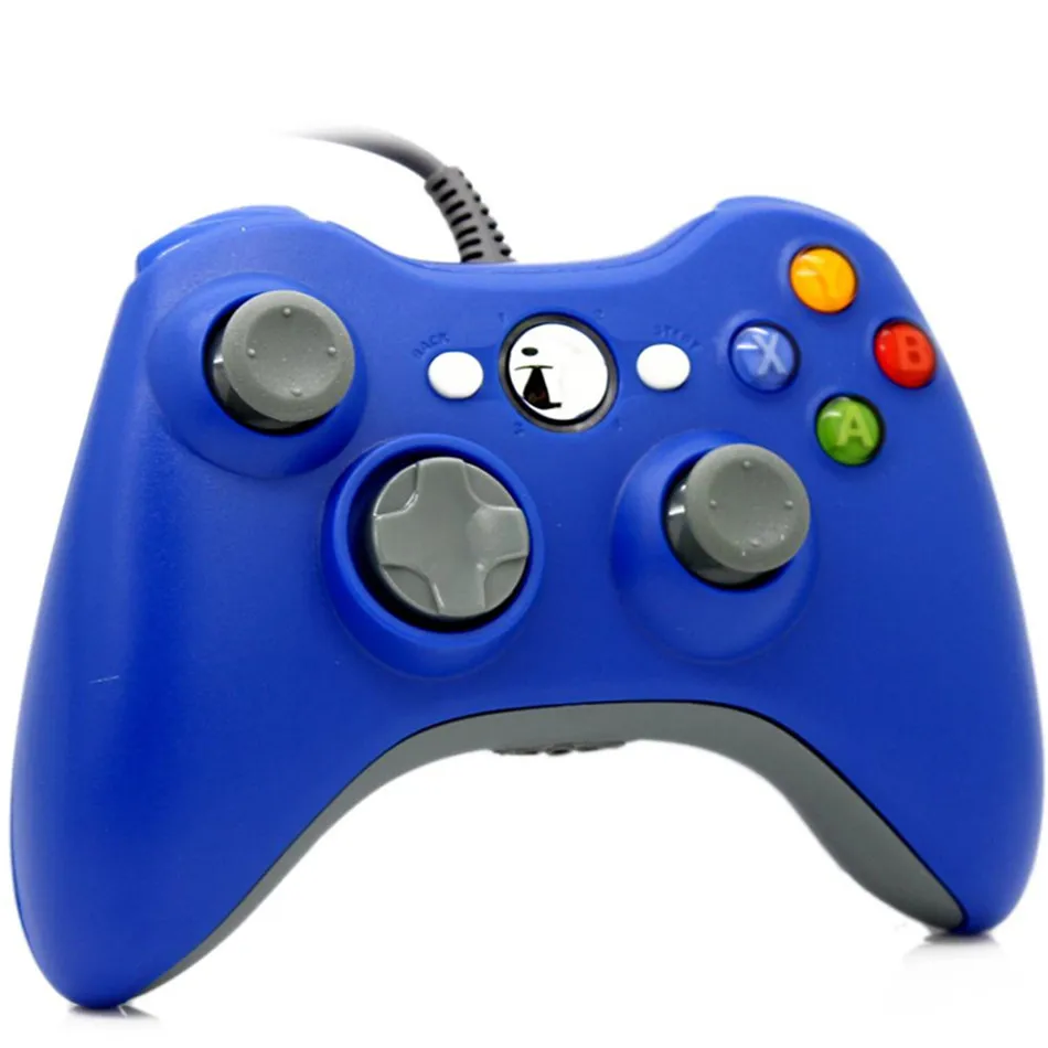 Проводной USB джойстик геймпад для Microsoft Xbox 360 консоль проводной контроллер черный