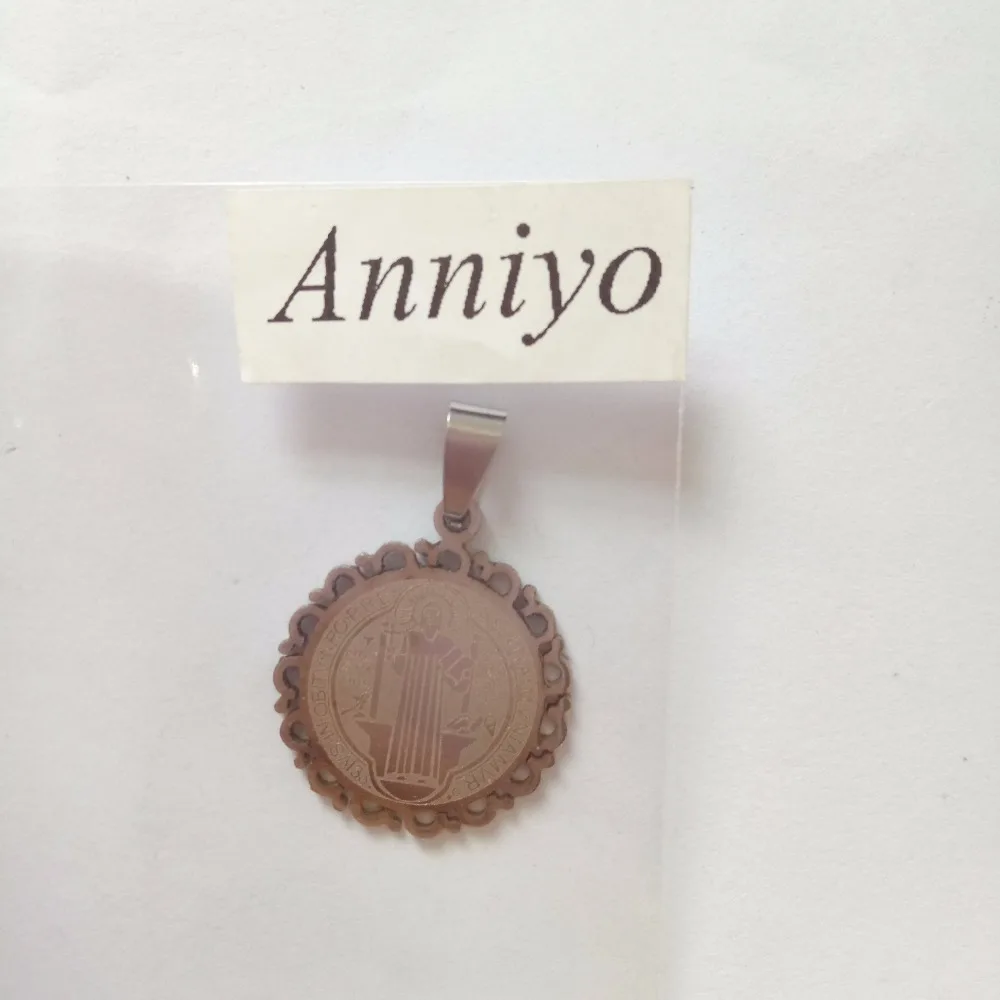 Anniyo catotic Patron Saint Benedict of nurasia Священная медаль кулон веревка ювелирные изделия VRSNSMV