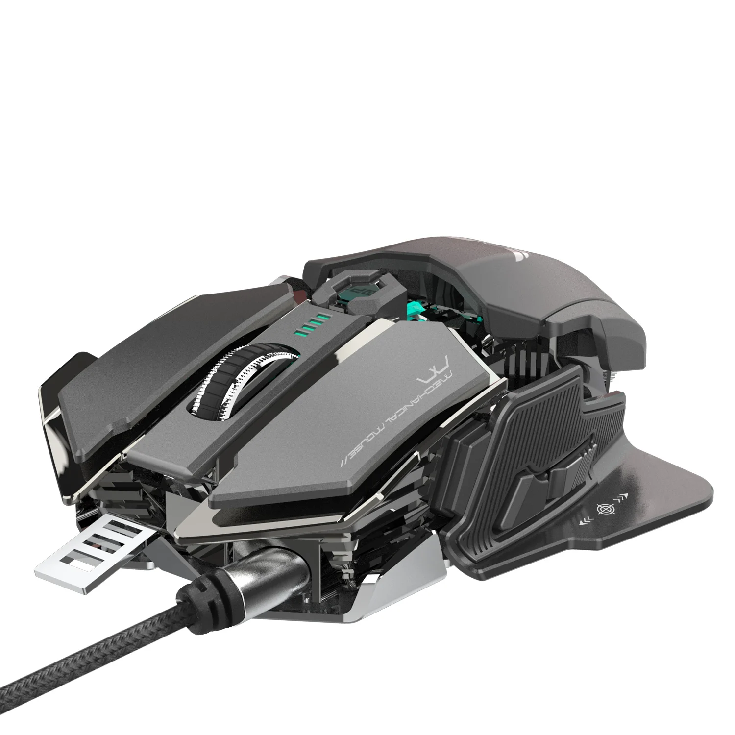 Rocketek USB Проводная мышь для профессионального PUBG Механическая игровая