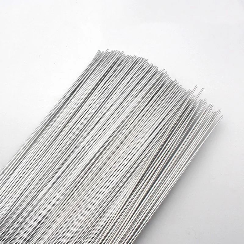 Low Temperature Aluminum Brazing Rods Flux Cored Gas Welding Wire 500x2.0mm Aluminum Repairing Material Gas Soldering Rods