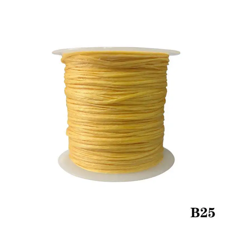 21 150D wax thread 50 meters Leather decorative sewing thread DIY Handmade Flat Wax Line Silicon wax wire Leather splicing - Цвет: 21