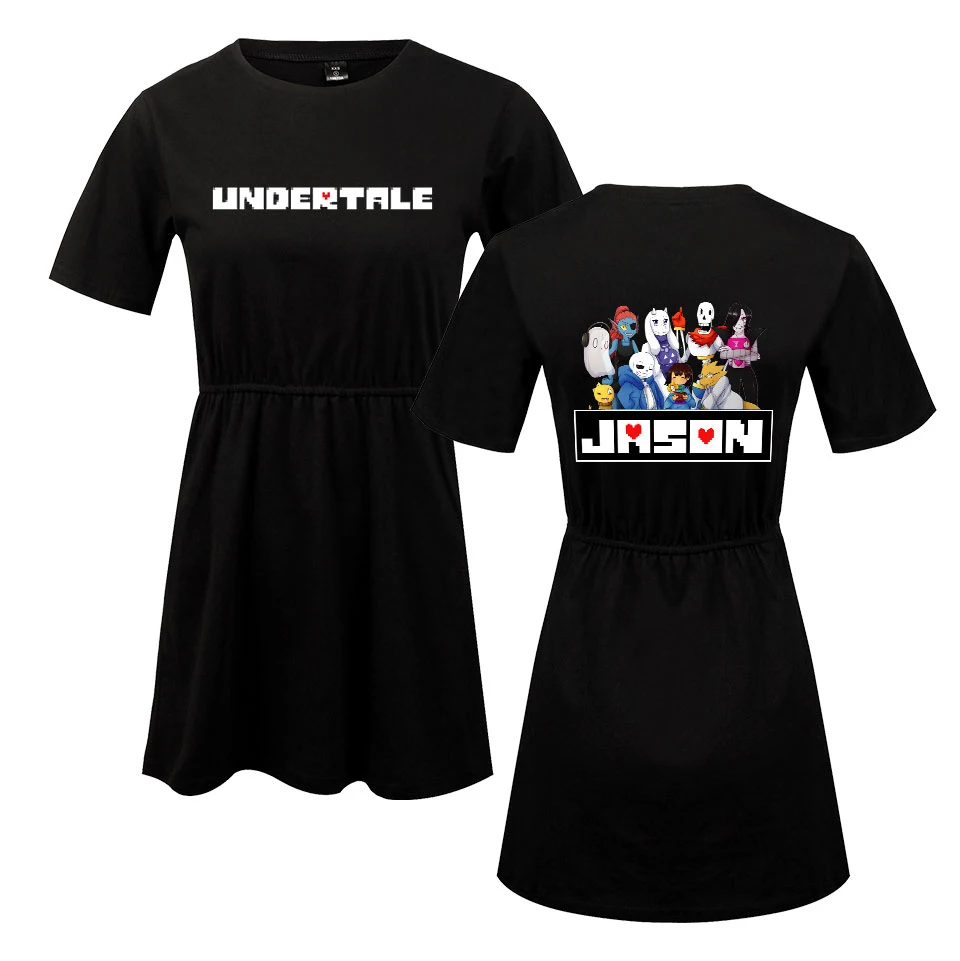 Undertale с модным принтом женское платье летние платья короткими рукавами 2019 Лидер