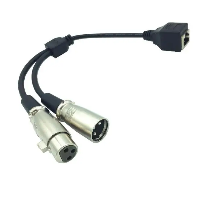 LBSC RJ45 Ethernet Female на 3 Pin XLR и Male адаптер конвертер кабель| |