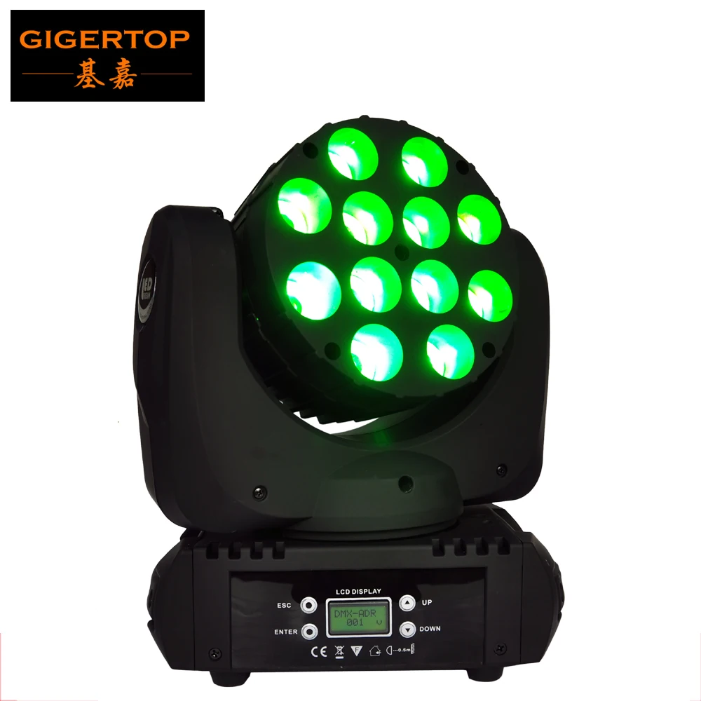 Светодиодные лампы с движущейся головкой 12 шт. Вт 4 в 1 RGBW 15 каналов DMX 90 240 В
