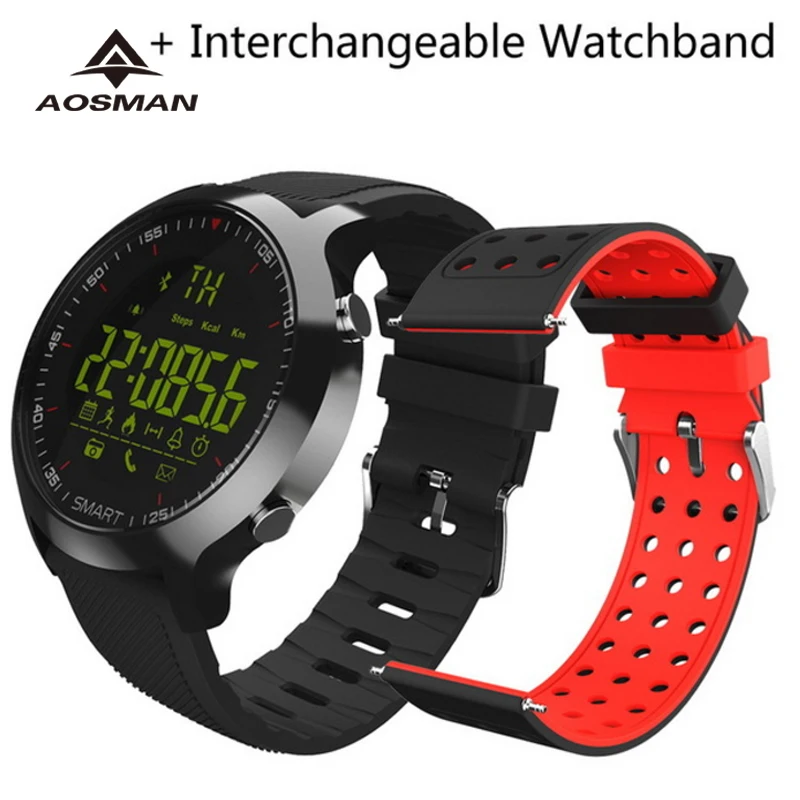 AOSMAN спортивные умные часы EX18C Bluetooth 4 0 5 АТМ Водонепроницаемость уведомления о