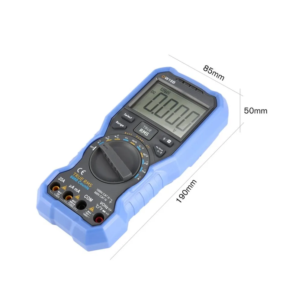 Owon OW18B Digital Multimeter DC/AC Voltage Current Meter Handheld Voltmeter Ammeter Diode NCV Tester Multitester True RMS | Инструменты