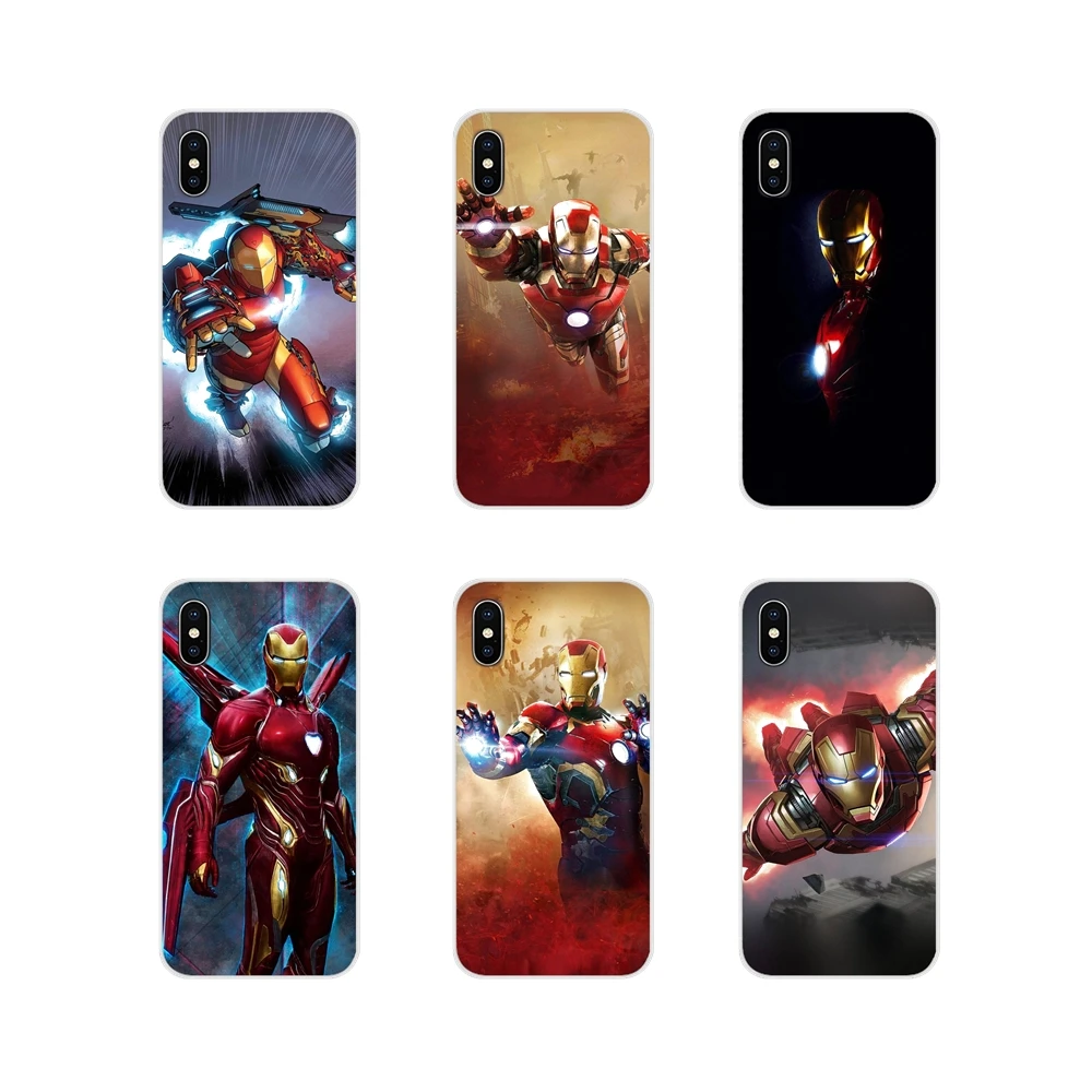 Fundas Superhero Ironman For Samsung Galaxy S4 S5 MINI S6 S7 edge S8 S9 S10 Plus Note 3 4 5 8 9 Accessories Phone Cases Covers | Мобильные