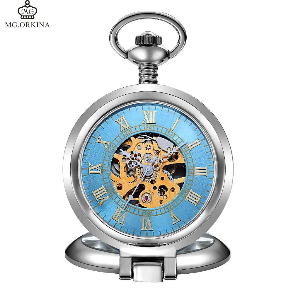 Карманные часы ORKINA хорошего качества для мужчин и женщин Механические карманные