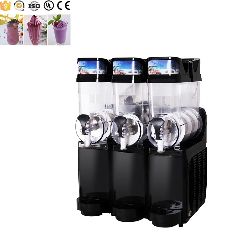 

Three tanks of Snow melting machine commercial slush machine beverage ice machine and frozen JuiceR 15L*3 1pc