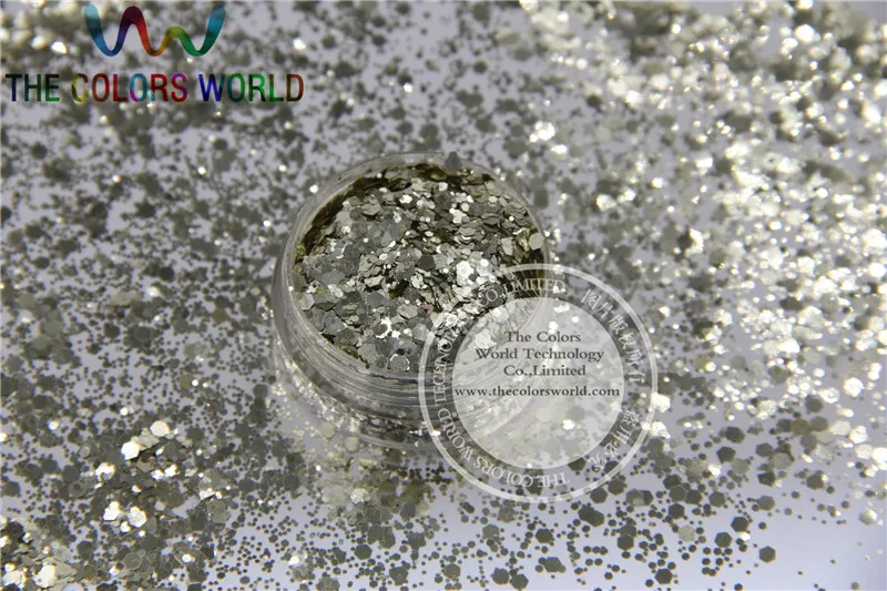 Шестигранные блестки в форме Шестиугольника цвета шампанского золотого для