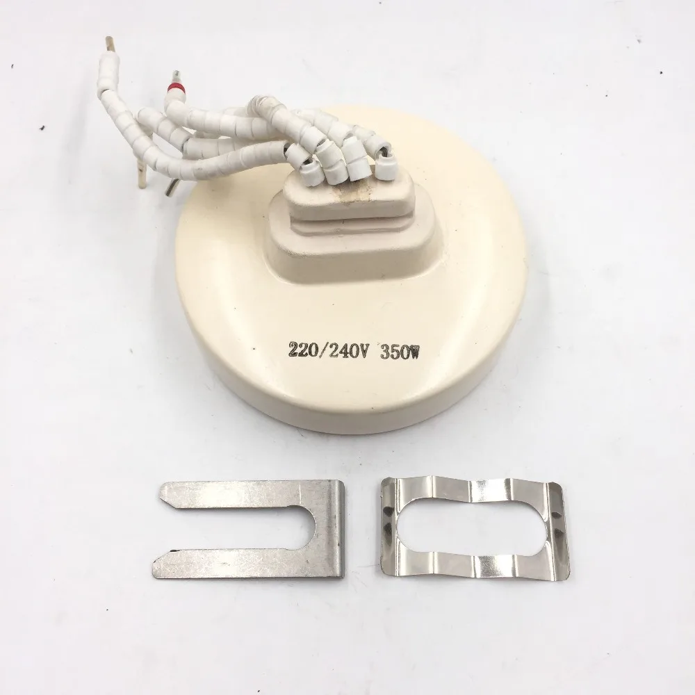 Белая ИК циркулярная/круглая керамическая нагревательная пластина 220 В 105x25 мм 350