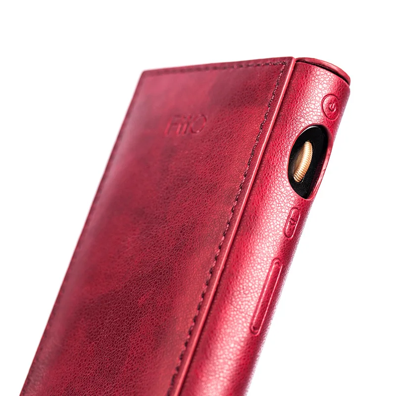 Кожаный чехол FiiO SK M9 для музыкального проигрывателя красного цвета|Аксессуары MP3