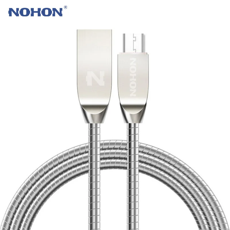 Кабель Micro USB NOHON цинковый для Samsung Xiaomi Huawei HTC Android | Мобильные телефоны и аксессуары
