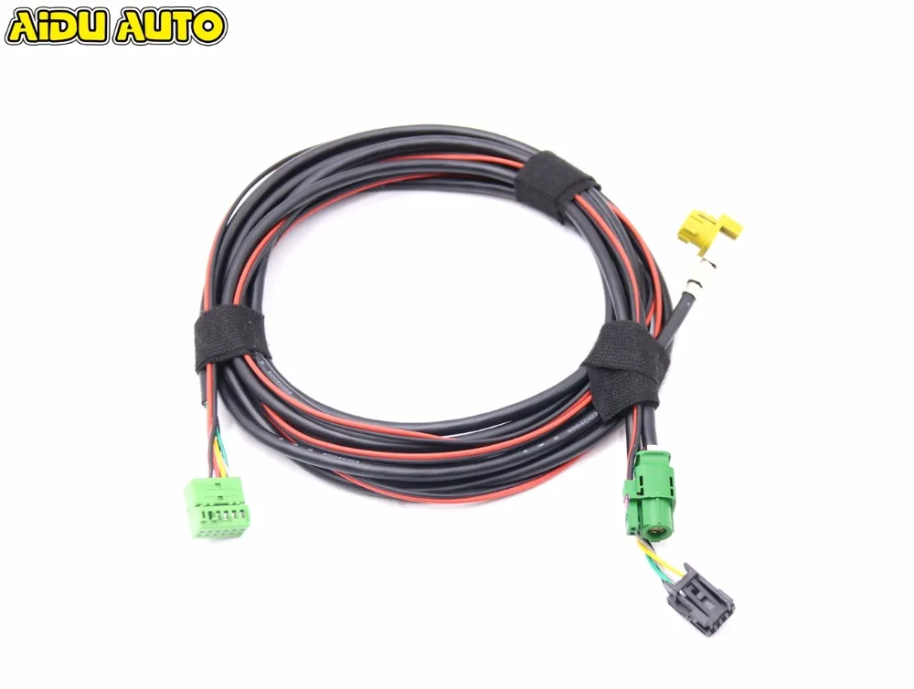 Для Golf 7 MK7 Passat B8 MQB Tiguan CarPlay MDI USB AMI установите жгуты розеток|mdi usb|ami usbusb harness |