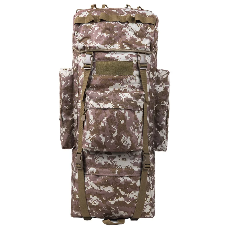 07 Desert camouflage Новинка, 100л, уличная сумка, камуфляж, военный рюкзак, тактические сумки, водонепроницаемые, многофункциональные, для багажа, для пешего туризма, для путешествий, большая спортивная сумка - Цвет: 07 Desert camouflage