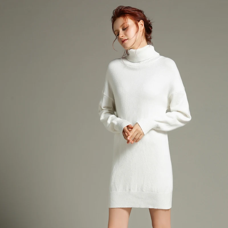 2018 new high collar sweater women's pullover wool bottoming long sleeve thick clothing | Женская одежда