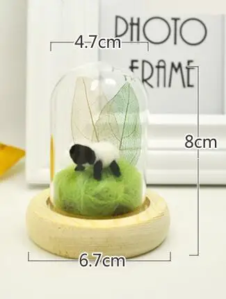 Creative glass cover wool needlepoint kit felt needle felting Decoration craft needlecraft DIY handmade | Дом и сад