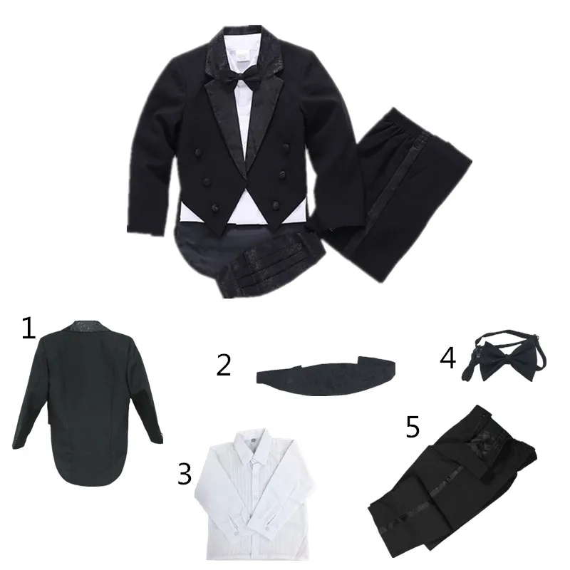 5 шт. белые/черные блейзеры для мальчиков на весну/осень |