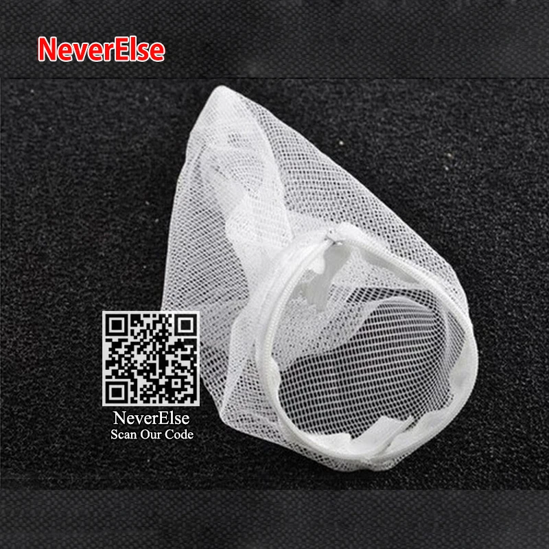 Аквариумный сетчатый фильтр медиа мешок с молнией 3 размера многоразовый для