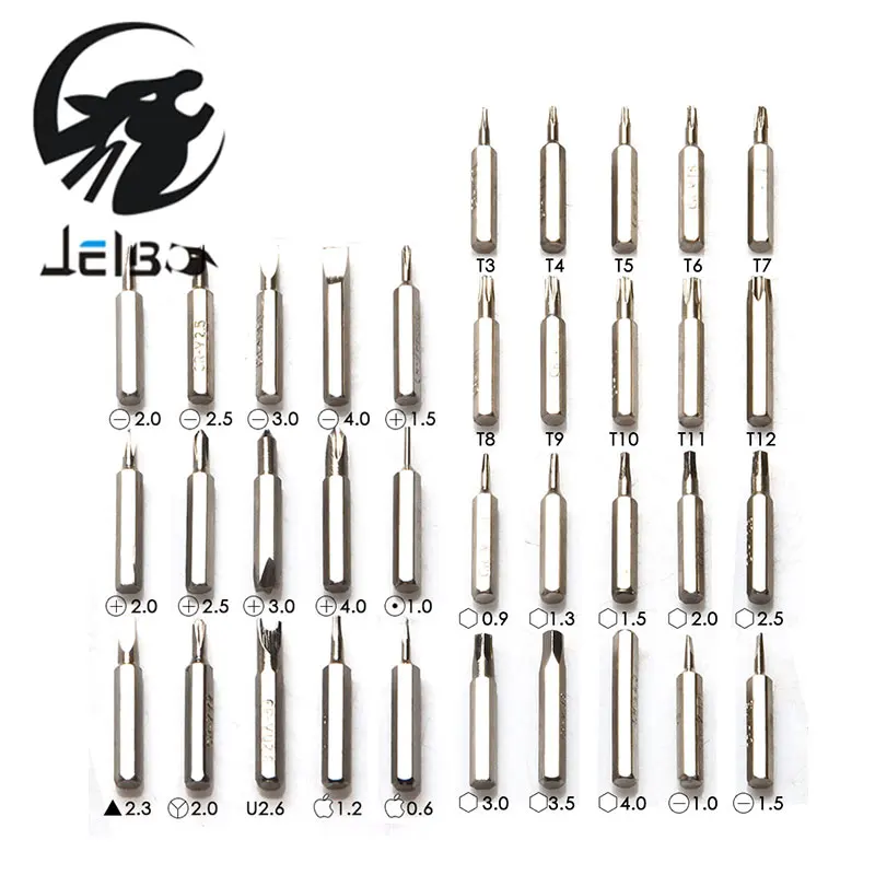 Jelbo 45 в 1 Precision Electron Магнитная отвертка Ручной инструмент мини руководство