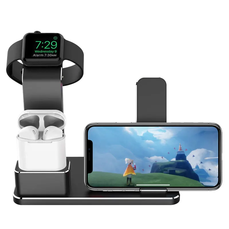 Новинка для Apple watch Зарядное устройство Док-станция держатель подставка для iPhone X Xs Max XR 8 7 6 Plus зарядная док-станция база кронштейн для iWatch